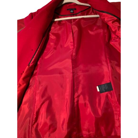 Tommy Hilfiger Red Wool Blend Jacket - XL - Picture 6 of 10